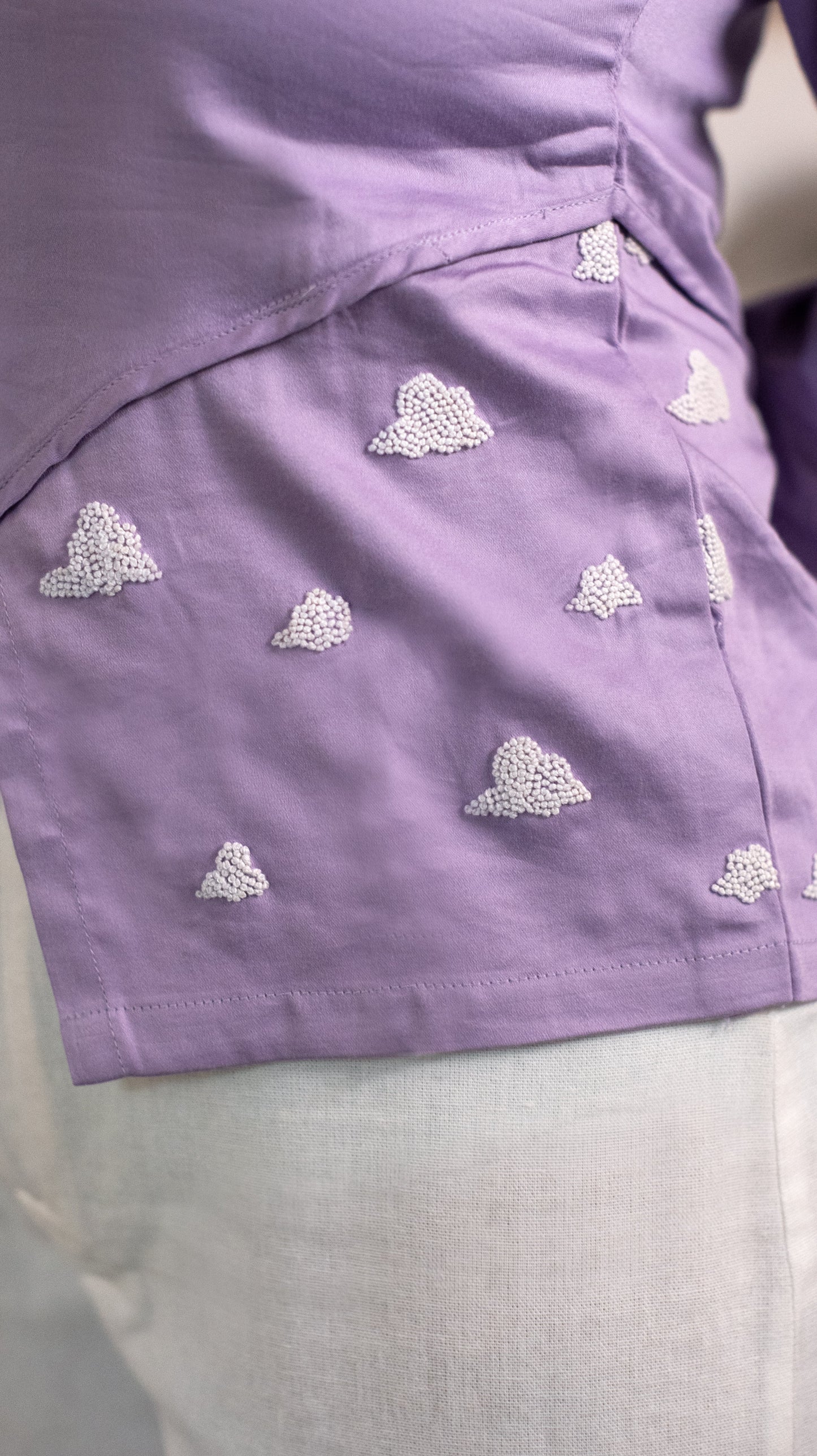 High Low Cloud Top - Lavender