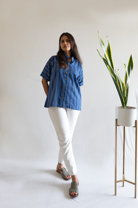 Indigo Oversized Shirt