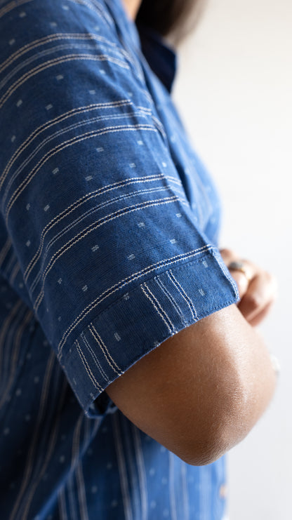 Indigo Oversized Shirt